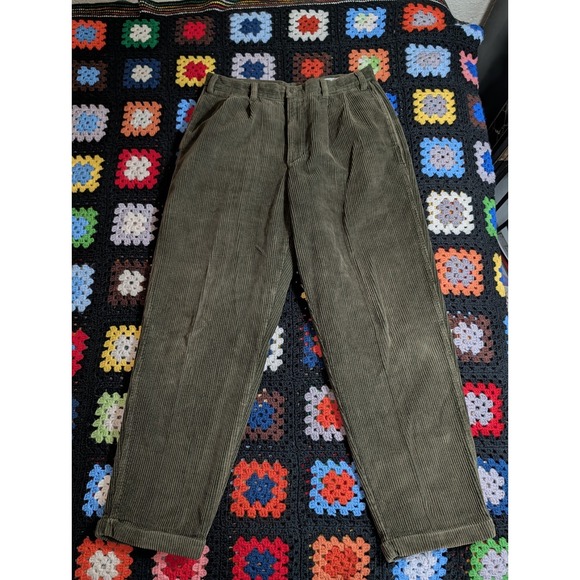 Field Gear Other - Vtg 90's Field Gear Men's Wide Wale Corduroy Green Pants Cuffed 36x32 (35x30)